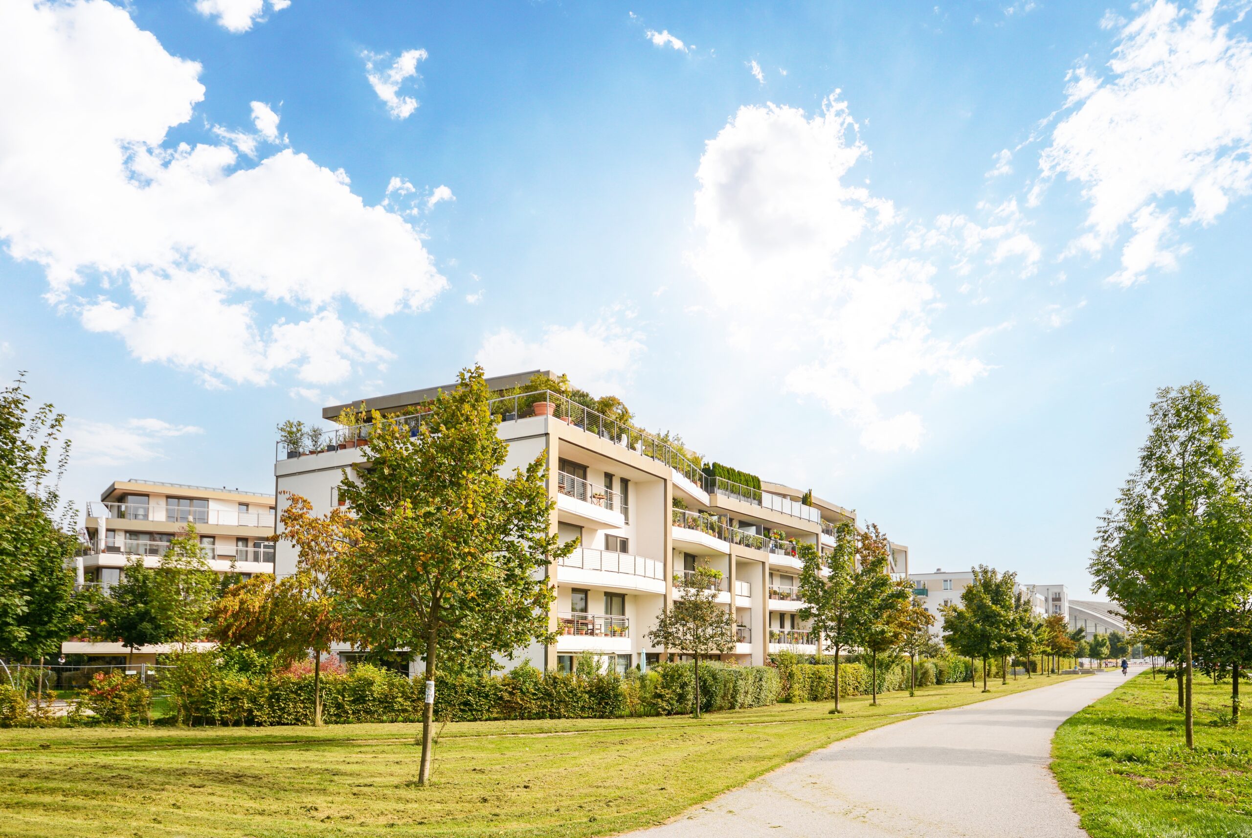 Residential,Area,With,Ecological,And,Sustainable,Green,Residential,Buildings,,Low-energy